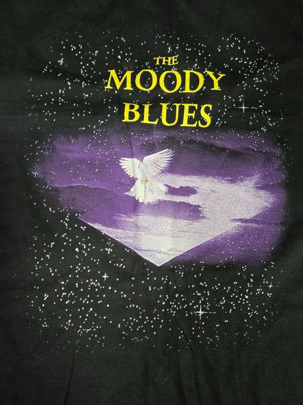 The Moody Blues Tee Shirt From 1989 Tour XL Black with Logo